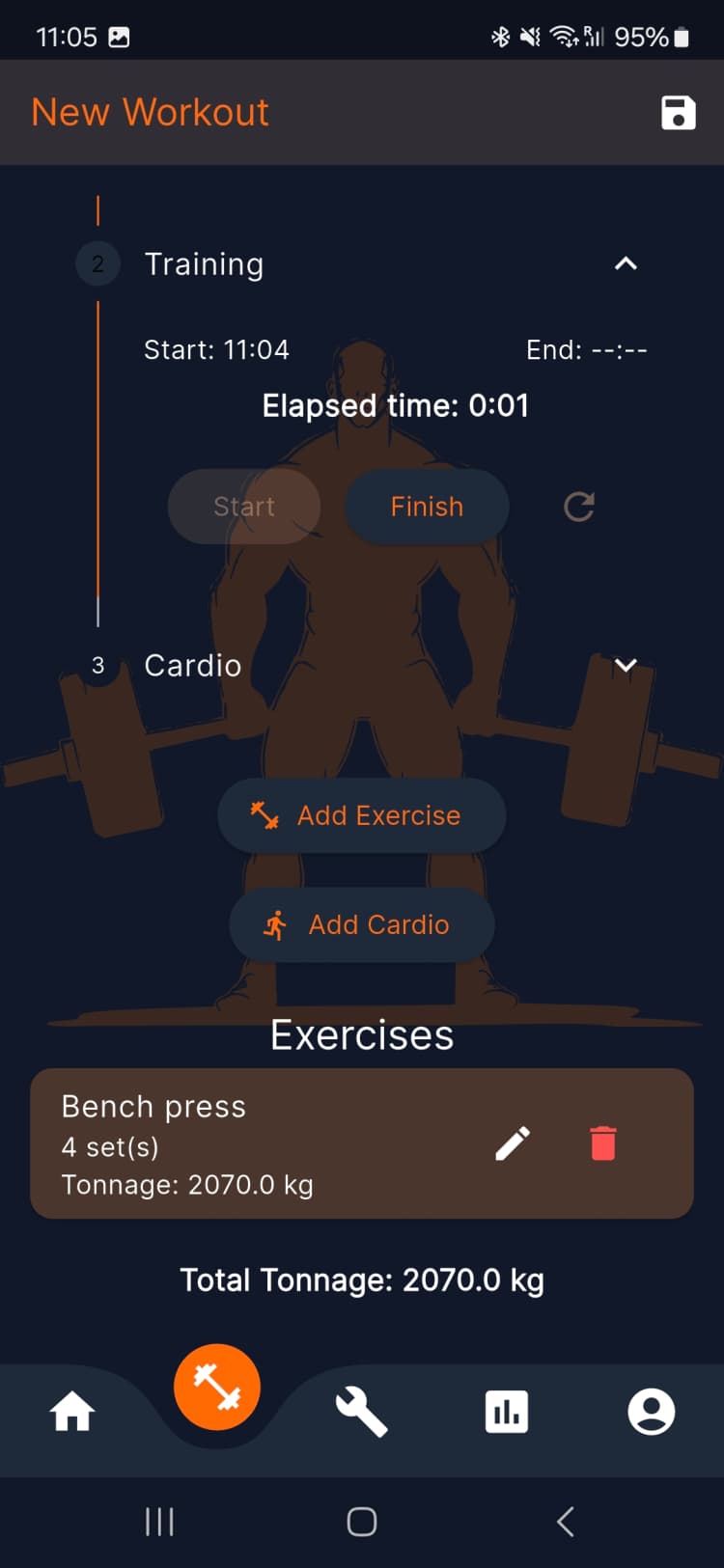 GymLog Screenshot 2